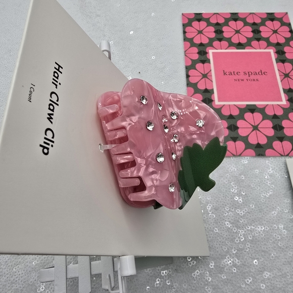 Kate Spade x Target Limited Edition Collection 3 Hair Claw Clips Red Pink Blue - Picture 12 of 16